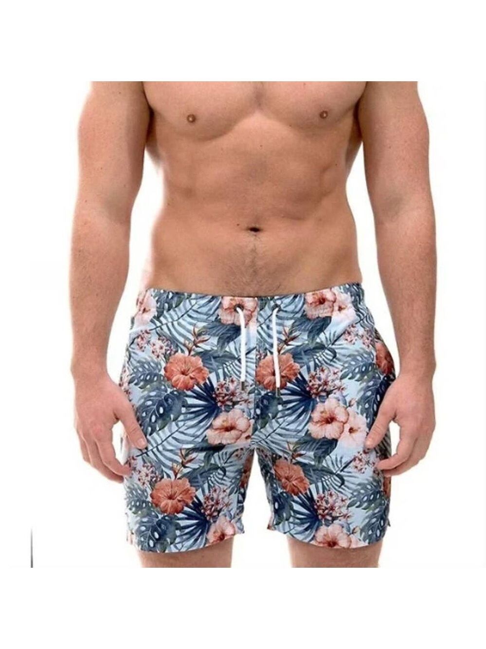 Franks Australia Maui Natural Swim Floral Shorts - Size Small